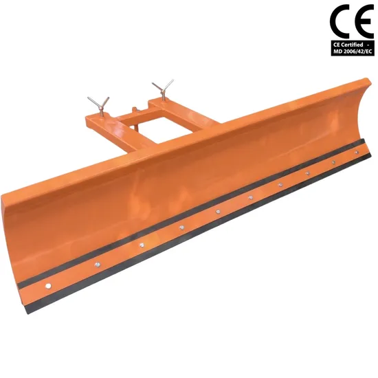 CE Certified Heavy-Duty Tractor-Mounted Snow Plow, China-Made with Rubber Edge for Efficient Snow Removal